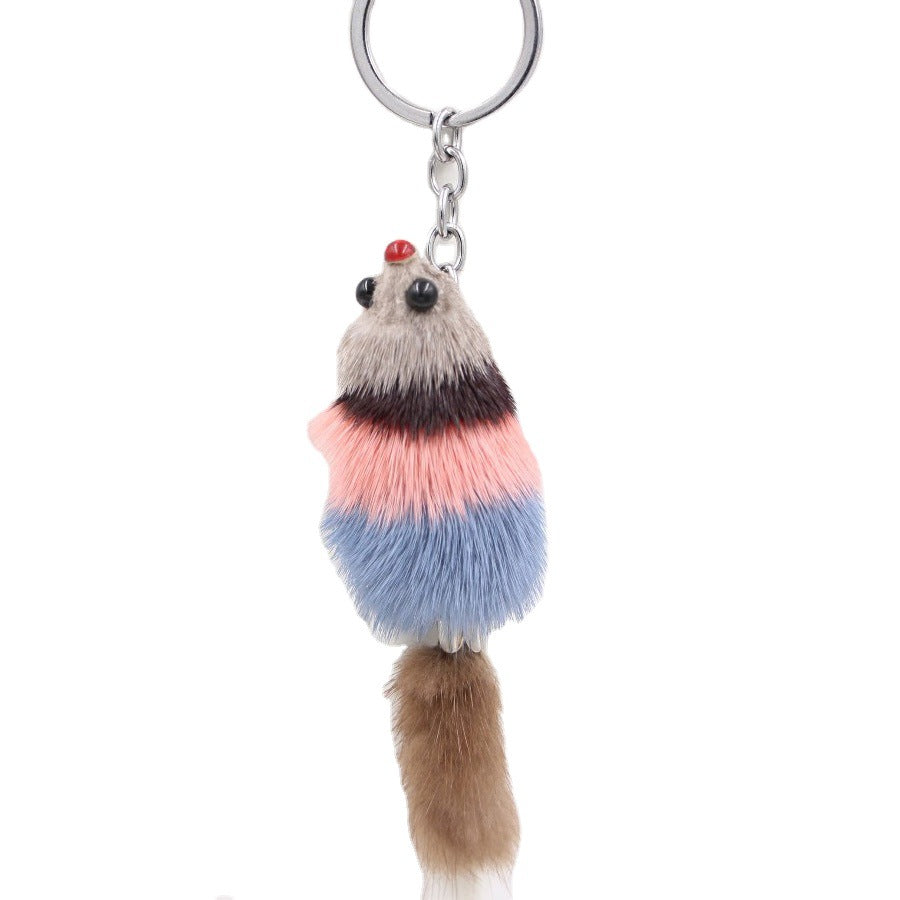 Wholesale Little Fox Imitation Fur Ball Keychain